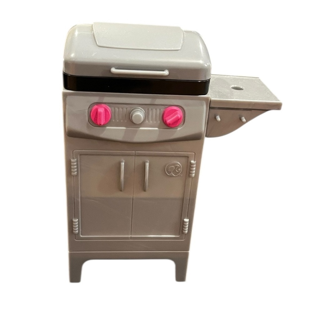 Barbie doll Backyard BBQ Grill hot dogs hamburgers